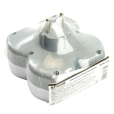 Разветвитель сетевой на 3 выхода с/з, Stekker, 250В, 16А, USB A+Type C, 2,4А, PD, белый/серый ADP16-17-20 50110 3