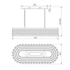 Подвесной светодиодный светильник Bogates Chaleur 423/1 1