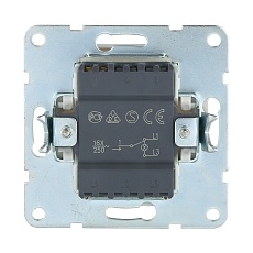 Переключатель LK Studio 1-кл., на 2 направления, c индикатором (схема 6L) 16 A, 250 B (черный бархат) LK60 860408-1 2