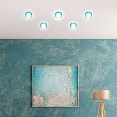 Светильник встраиваемый ЭРА DK97 WH/Blue под лампу GX53 белый/голубой Б0057458 3