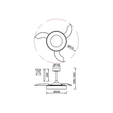 Люстра-вентилятор Mantra NISEKO FAN S 9013 1