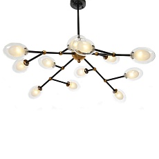 Подвесная люстра Lumina Deco Crocus LDP 7002-12 BK+MD 1