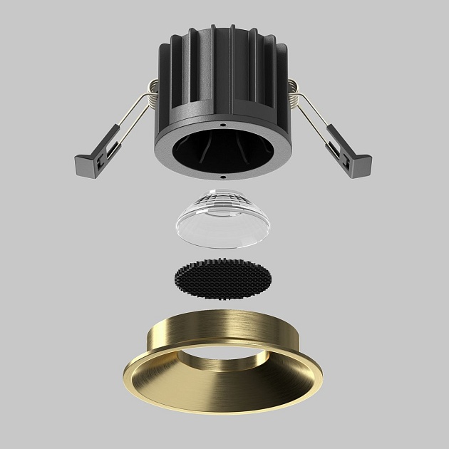 Встраиваемый светодиодный светильник Maytoni Round DL058-12W3K-BS изображение 3 Встраиваемый светодиодный светильник Maytoni Round DL058-12W3K-BS Фото № 3