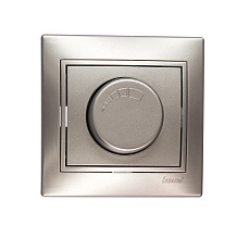 Диммер 500 Вт с фильтром Lezard Mira серебро со вставкой 701-1010-116