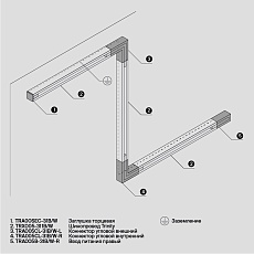 Шинопровод трехфазный Maytoni Technical Busbur Trunking TRX005-311W 1