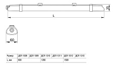 Потолочный светодиодный светильник IEK ДСП LDSP0-1309-18-6500-K01 1