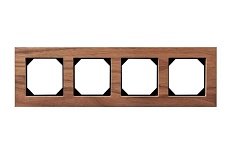 Рамка 4-постовая Liregus Epsilon орех 28-2254 1