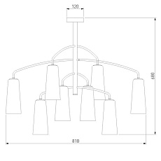 Подвесная люстра Eurosvet Omber 70137/8 латунь 2