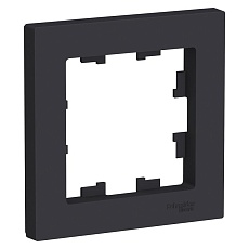 Рамка 1-постовая Systeme Electric AtlasDesign карбон ATN001001