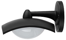 Садово-парковый светильник ЭРА ДБУ 07-8-004 Дели 4 черный 4 гранный настенный IP44 светодиодный 8Вт 6500K Б0057524