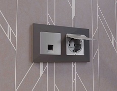 Лицевая панель розетки AMBRELLA VOLT AP5120 2