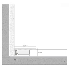 Микроплинтус FerGipps белый МП 20 УТ000002495 2