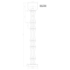Торшер Divinare Volturn 1243/17 PN-45 1