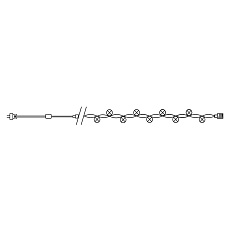 Светодиодная гирлянда Feron Линейная 230V 5000K холодный белый с мерцанием CL05 32305 1