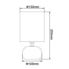 Настольная лампа Uniel UML-B307 E14 Gold/Copper UL-00012424 1