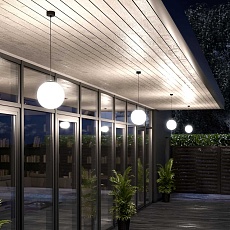 Уличный подвесной светильник Elektrostandard Sfera 35158/U черный 4690389187889 2