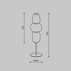Настольная лампа Maytoni Pattern MOD267TL-L28CH3K 1
