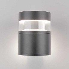 Уличный настенный светодиодный светильник Elektrostandard 1530 Techno Led серый a052247 1
