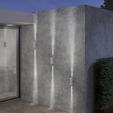 Уличный настенный светодиодный светильник Elektrostandard Blaze 35136/W серый a057051 2