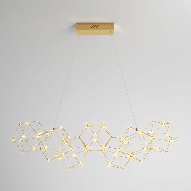 Подвесной светодиодный светильник Eurosvet Uma 90168/7 медь Фото № 1