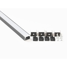 Профиль накладной LEDS POWER СПН1712 алюм. черный с призм.рассеивателем 2м 008448 2