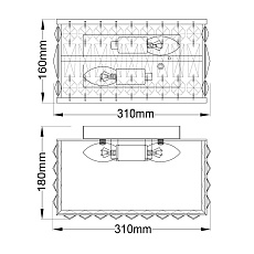 Настенный светильник MW-Light Монарх 121022202 3