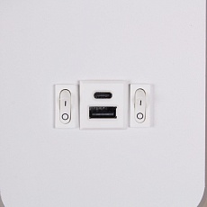 Настенный светодиодный светильник Reluce 86204-9.2-001KT LED12W+USB WT 1