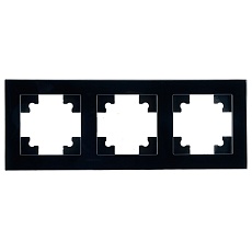 Рамка 3-постовая Stekker Катрин черный GFR00-7003-05 39520