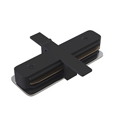 Коннектор прямой Hesby Lighting Skylite для встраиваемого шинопровода 220В, чёрный HSBL_0014