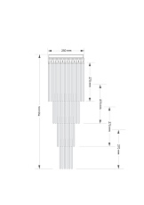 Потолочная люстра KUTEK FILAGO FIL-PLM-7(BN)250/270 1