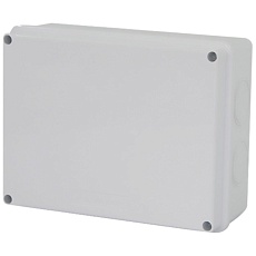 Коробка разветвительная Stekker EBX31-03-65, 150*110*70 мм, 10 выбивных отверстий, IP65, светло-серая 39559