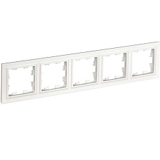 Рамка 5-постовая IEK Brite РУ-5-БрБ белая BR-M52-K01