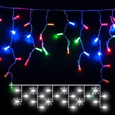 Уличная светодиодная гирлянда Eurosvet Бахрома 230V 100-101 мульти с эффектом мерцания 2