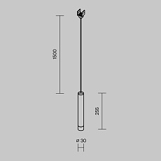 Уличный трековый светодиодный светильник Maytoni Elasity IP Focus O-TR01-1-P-8WB3K 1