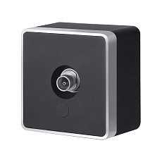 W5083034/ ТВ-розетка оконечная Gallant (черный с серебром)