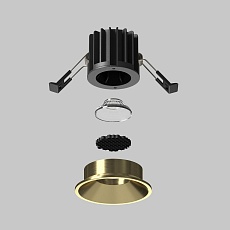 Встраиваемый светодиодный светильник Maytoni Round DL058-7W3K-BS 2