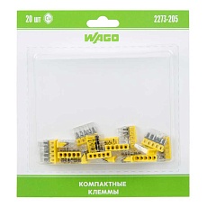 2273-205 Экcпресс-клемма, 5-проводная до 2,5 мм², (6 шт/уп) WAGO 07-5134-06