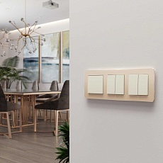 Рамка Werkel Platinum на 3 поста шампань W0032611 4690389184499 1