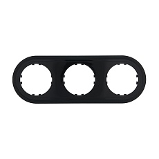 Рамка LK Studio 3-постовая круглая (черный) Vintage-Classic 889308-1