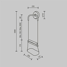 Бра Maytoni Cabaret MOD170WL-L8BS3K1 1