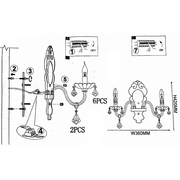Бра Imperium Loft Rainbow 101951-26 изображение 9 Бра Imperium Loft Rainbow 101951-26 Фото № 9