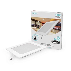 Встраиваемый светодиодный светильник Gauss 940111215 1