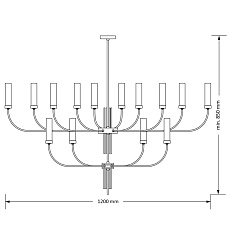 Настенный светильник KUTEK MOOD Mussa MUS-K-1(Z) II 2