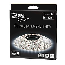 Светодиодная лента ЭРА 14,4W/m 60LED/m 5050SMD холодный белый 5M LS5050-60LED-IP20-W-5m C0043045