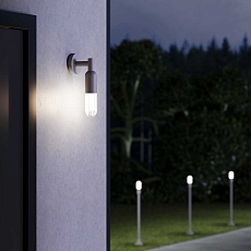 Уличный настенный светодиодный светильник Elektrostandard Isida 35165/U серый a062883 2