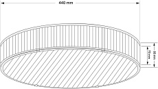 Потолочная люстра KUTEK LAVONE LAV-PLM-6(P)440-1 2