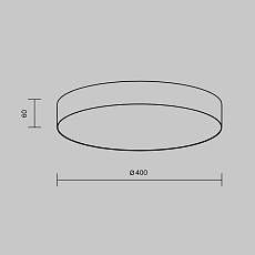 Потолочный светодиодный светильник Maytoni Technical Zon C032CL-45W4K-RD-W 1