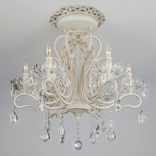 Подвесная люстра Eurosvet 12205/6 белый Strotskis изображение 1 Подвесная люстра Eurosvet 12205/6 белый Strotskis Фото № 1