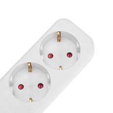 Удлинитель STANDARD 3 гнезда, 5м, 3х1,0мм², с/з, с выключателем, белый REXANT 13-4014 1